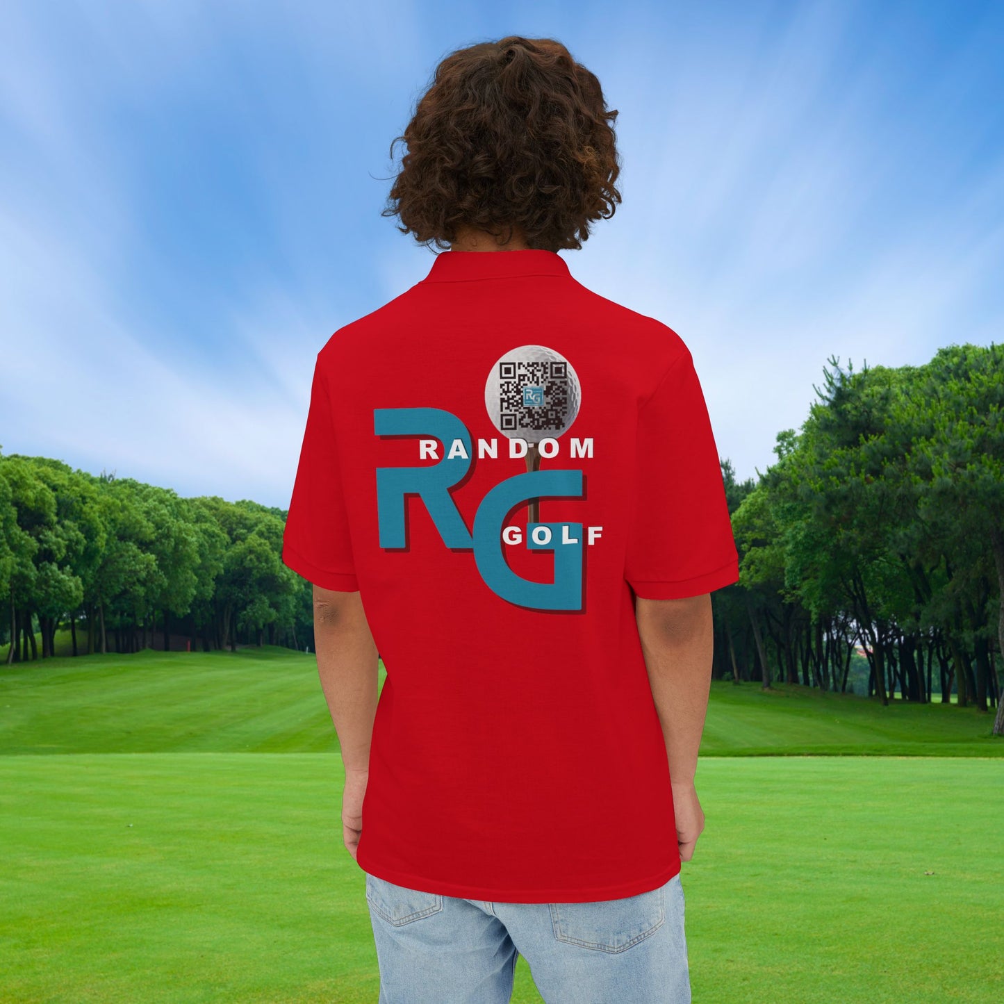 Limited Edition "Random Golf" - Premuim Men's Piqué Polo