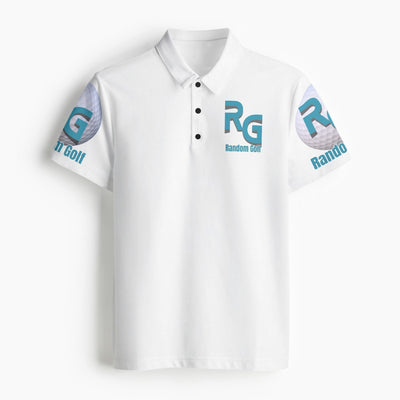 "Living The Dream" White Polo Golf Shirt