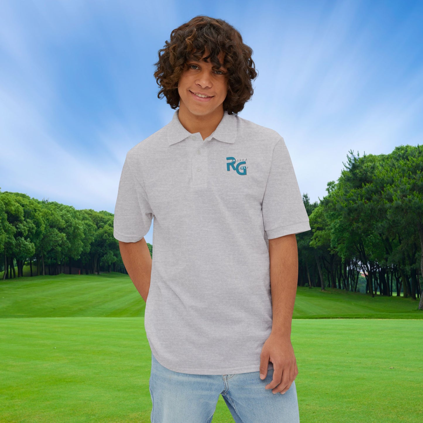 Limited Edition "Random Golf" - Premuim Men's Piqué Polo