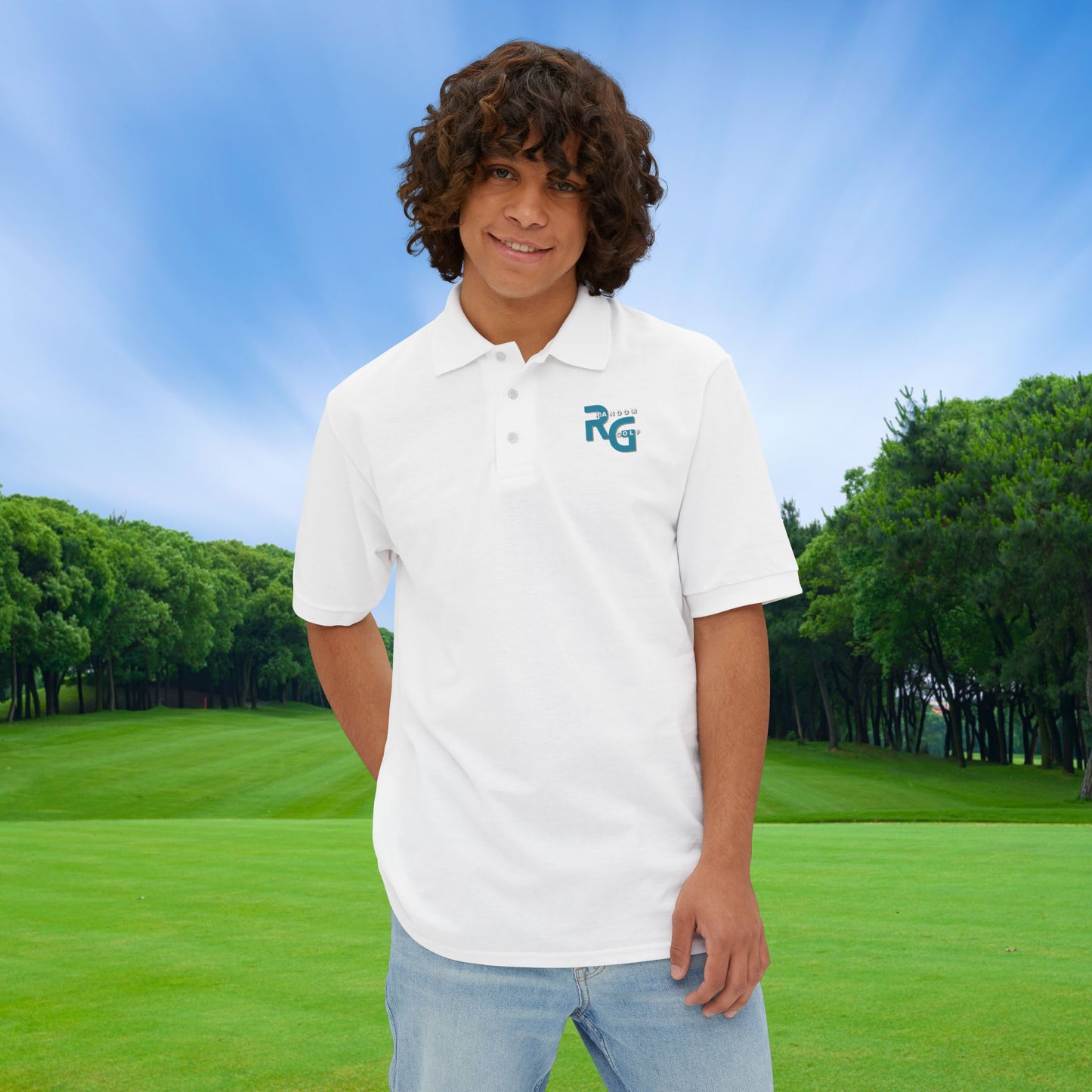 Limited Edition "Random Golf" - Premuim Men's Piqué Polo