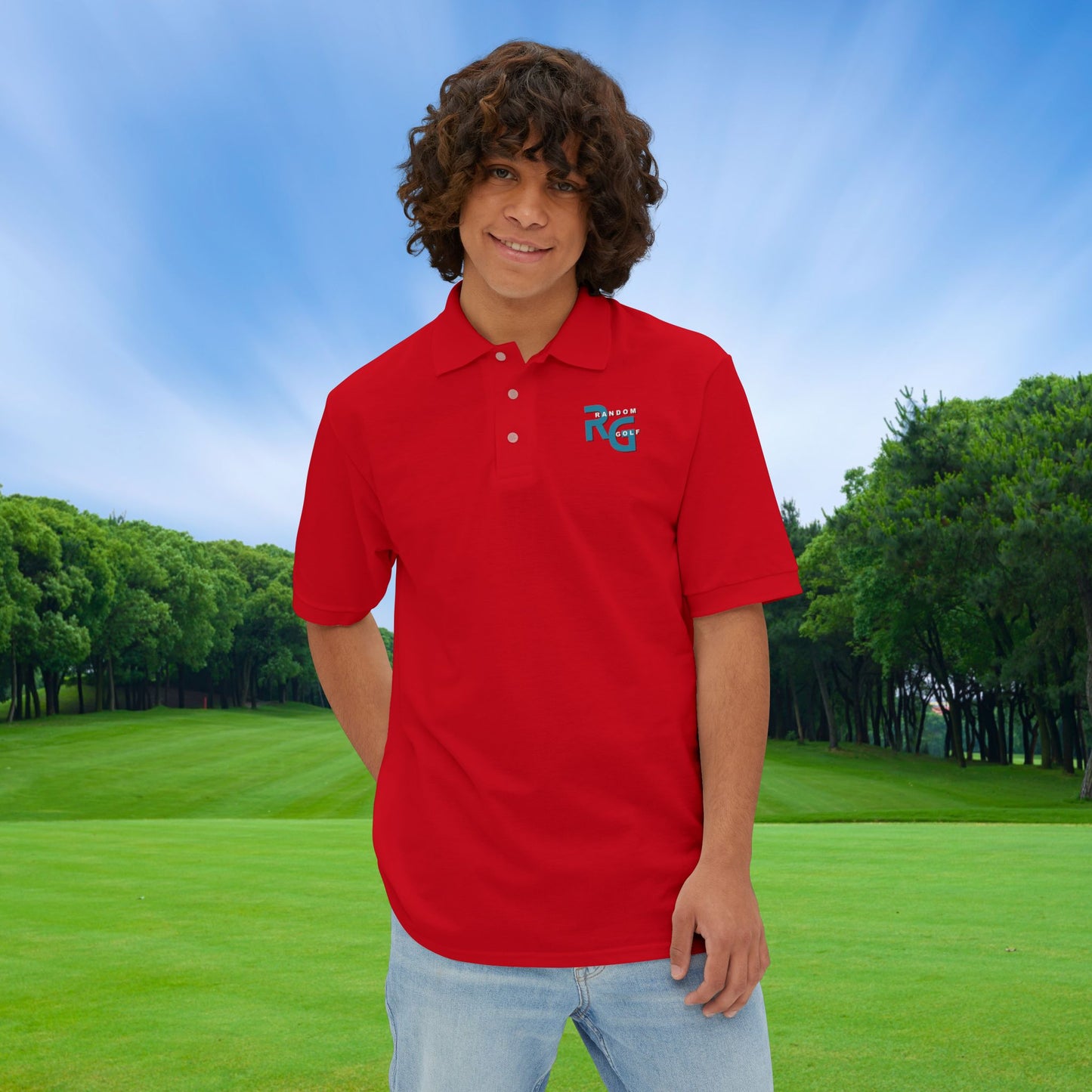 Limited Edition "Random Golf" - Premuim Men's Piqué Polo
