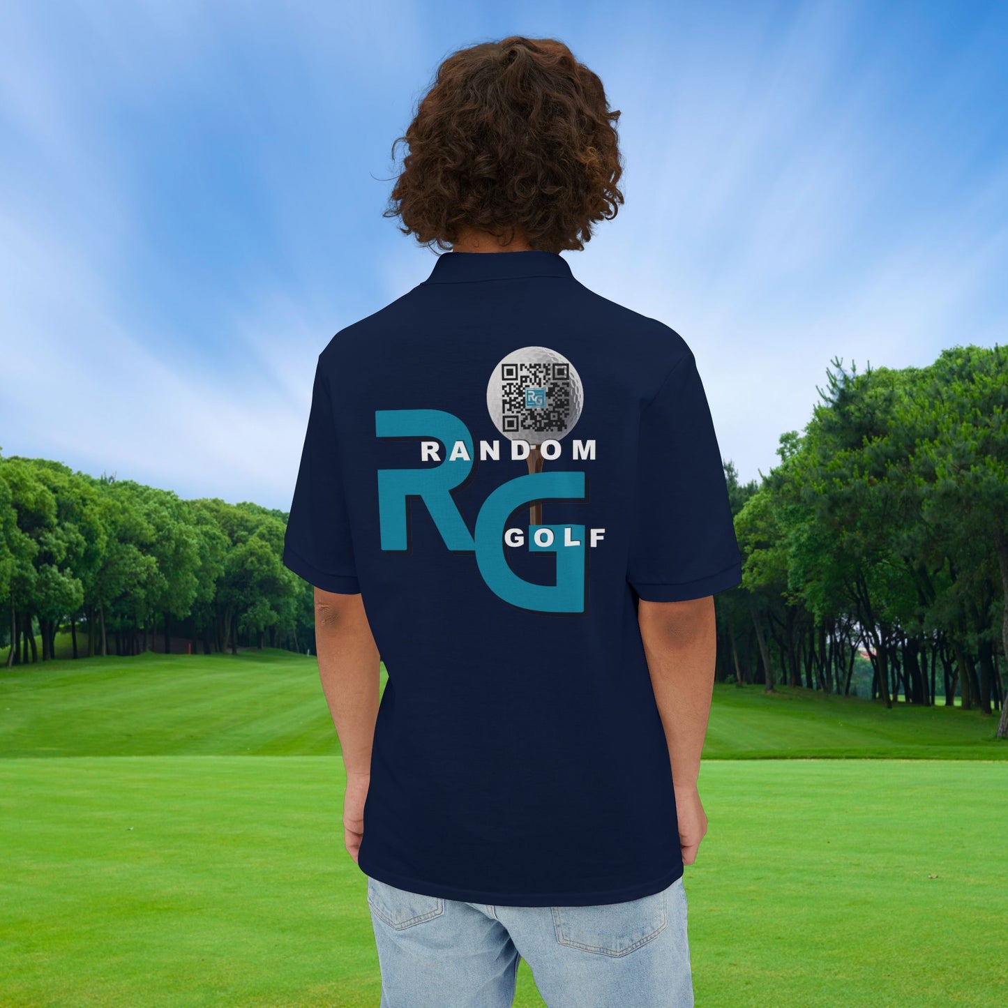 Limited Edition "Random Golf" - Premuim Men's Piqué Polo