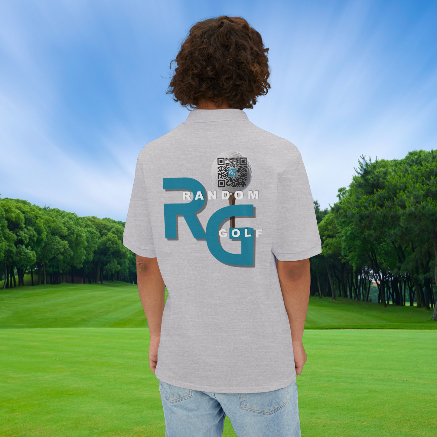 Limited Edition "Random Golf" - Premuim Men's Piqué Polo