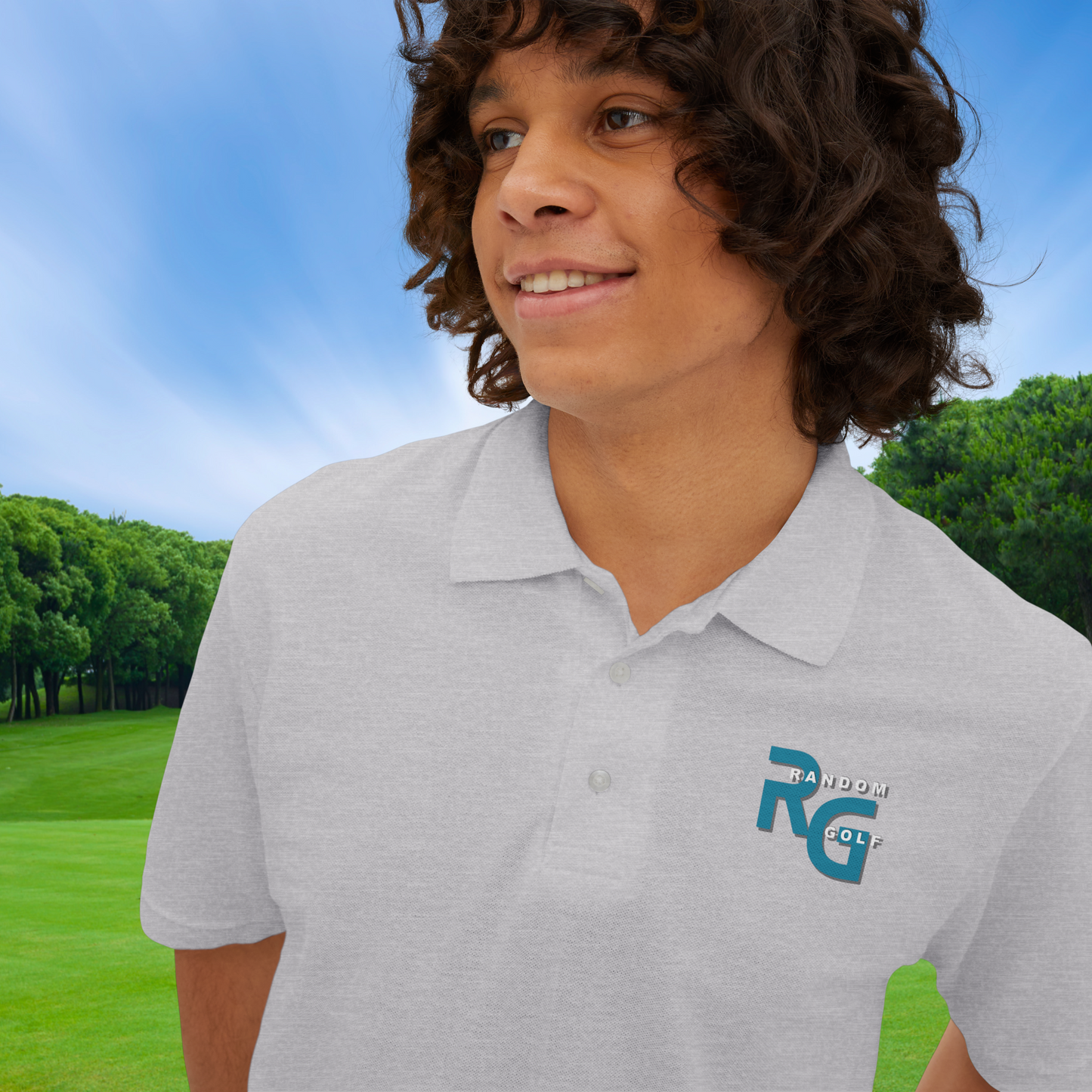 Limited Edition "Random Golf" - Premuim Men's Piqué Polo
