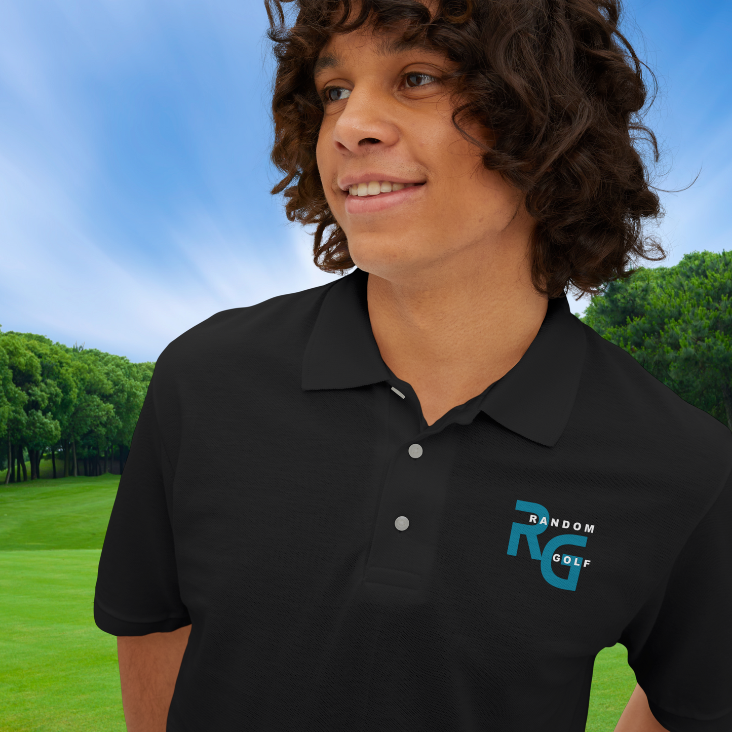 Limited Edition "Random Golf" - Premuim Men's Piqué Polo