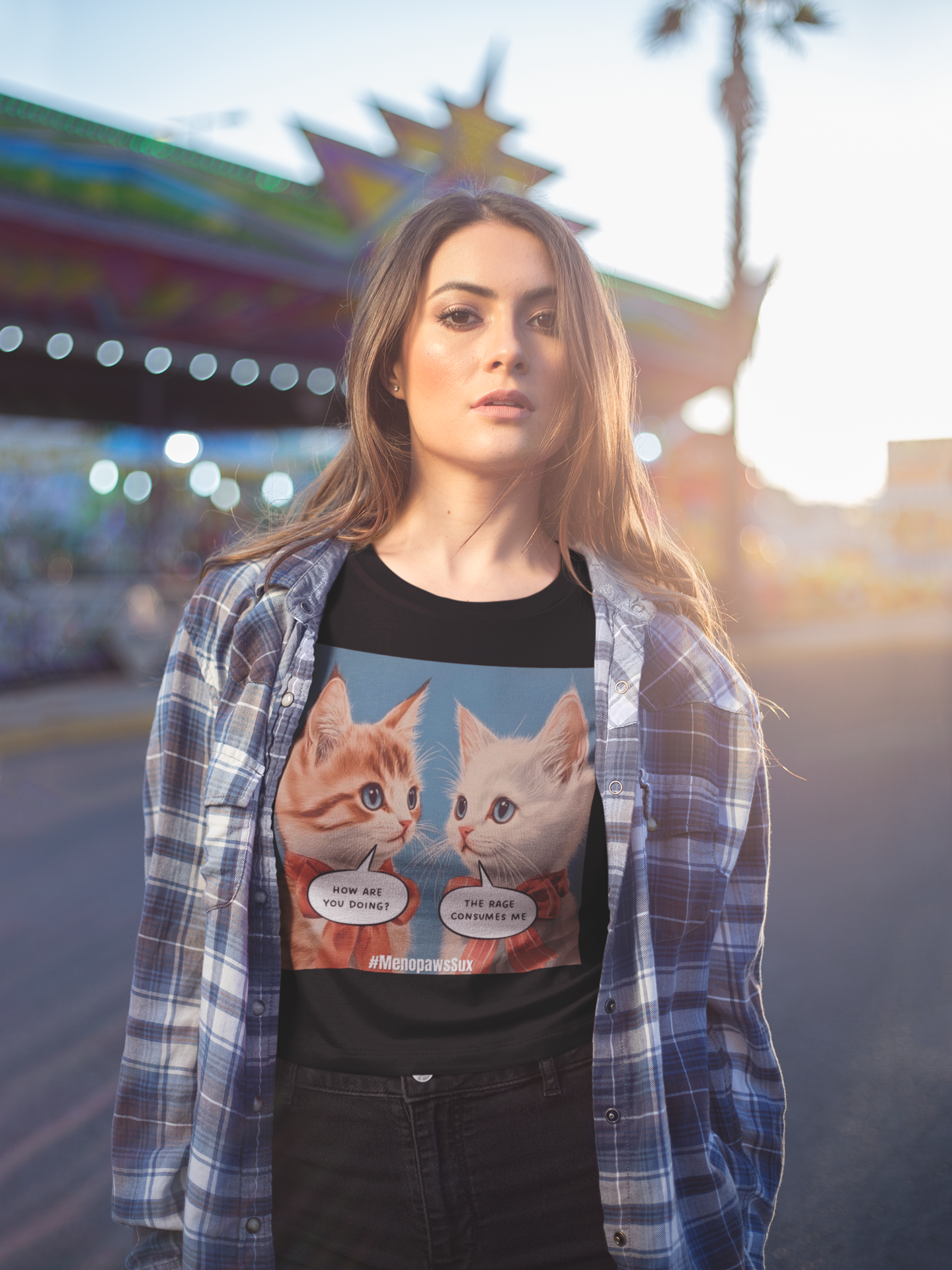 "Menopaws Sux" - T-Shirt