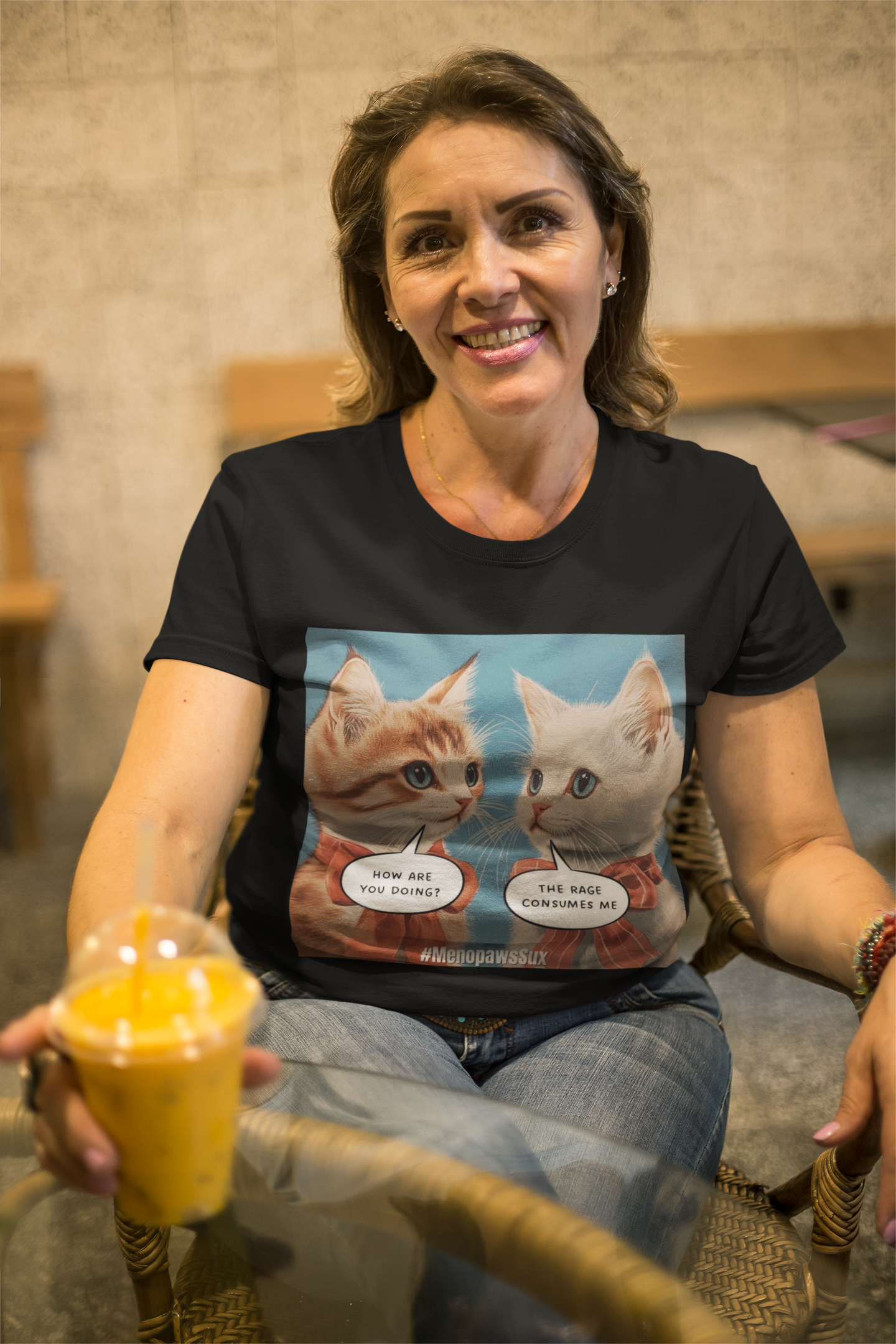 "Menopaws Sux" - T-Shirt