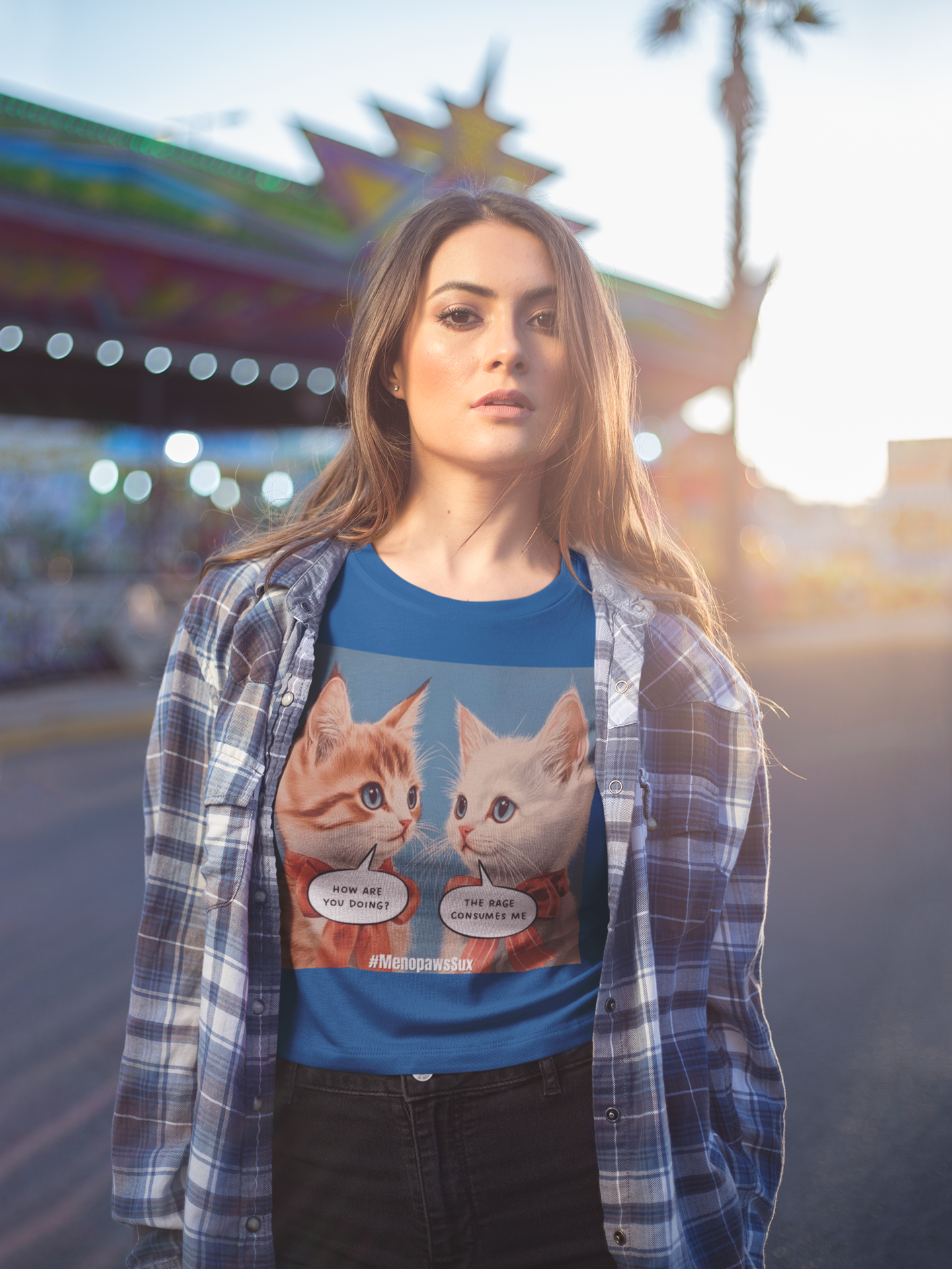 "Menopaws Sux" - T-Shirt