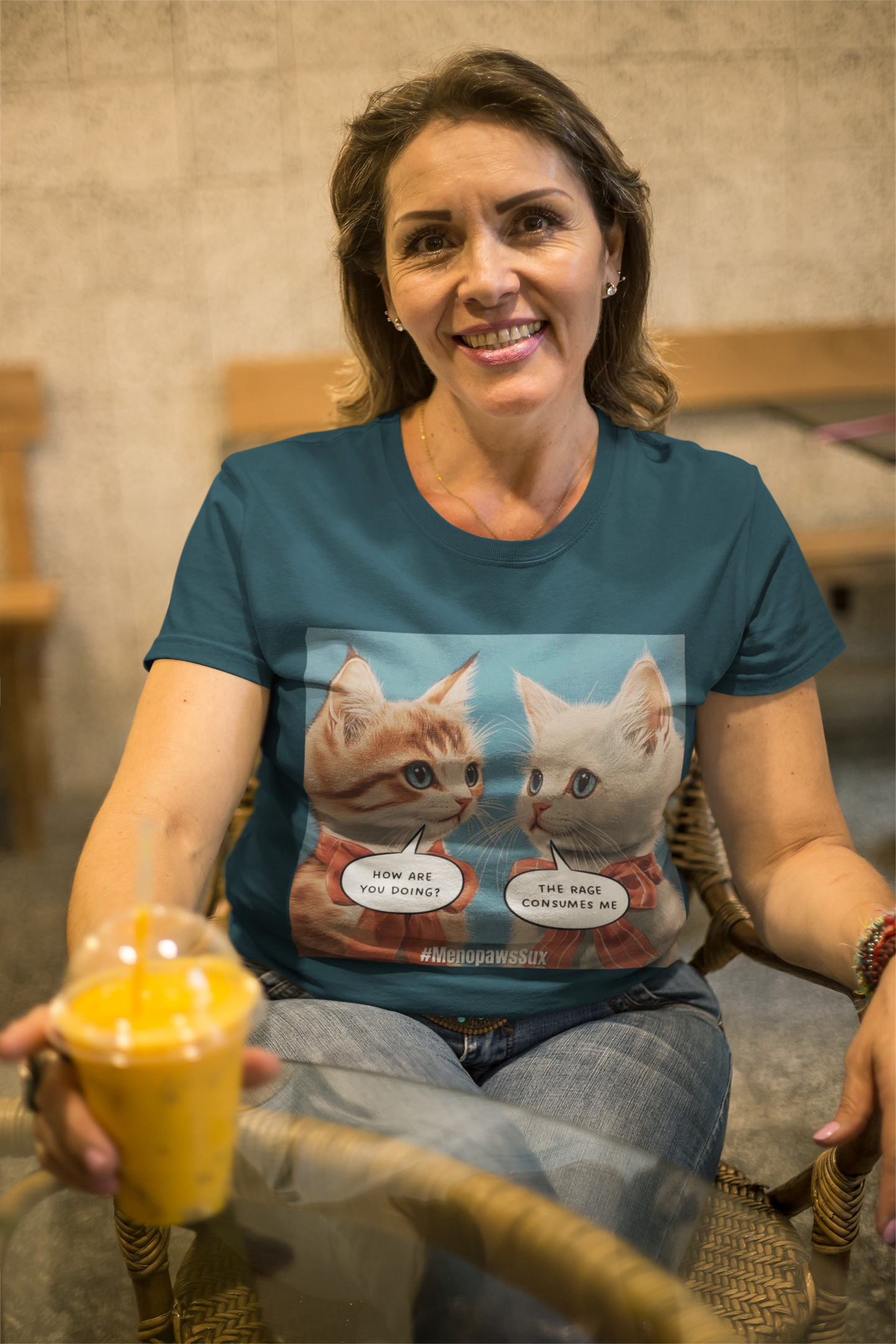 "Menopaws Sux" - T-Shirt