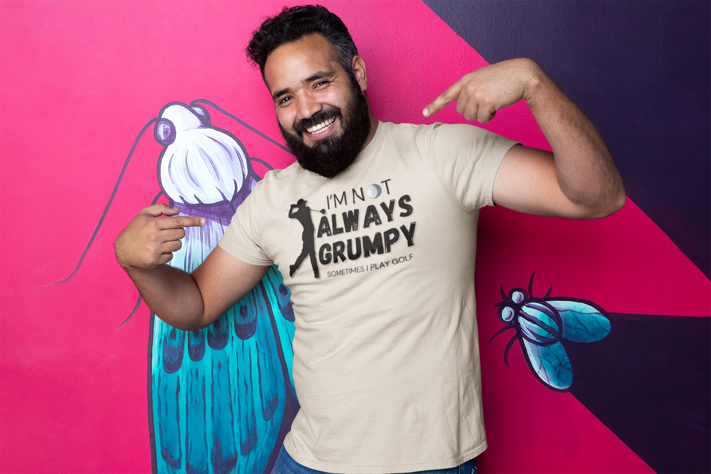 "I'm not always grumpy. Sometimes I play Golf" - T-Shirt (DT)
