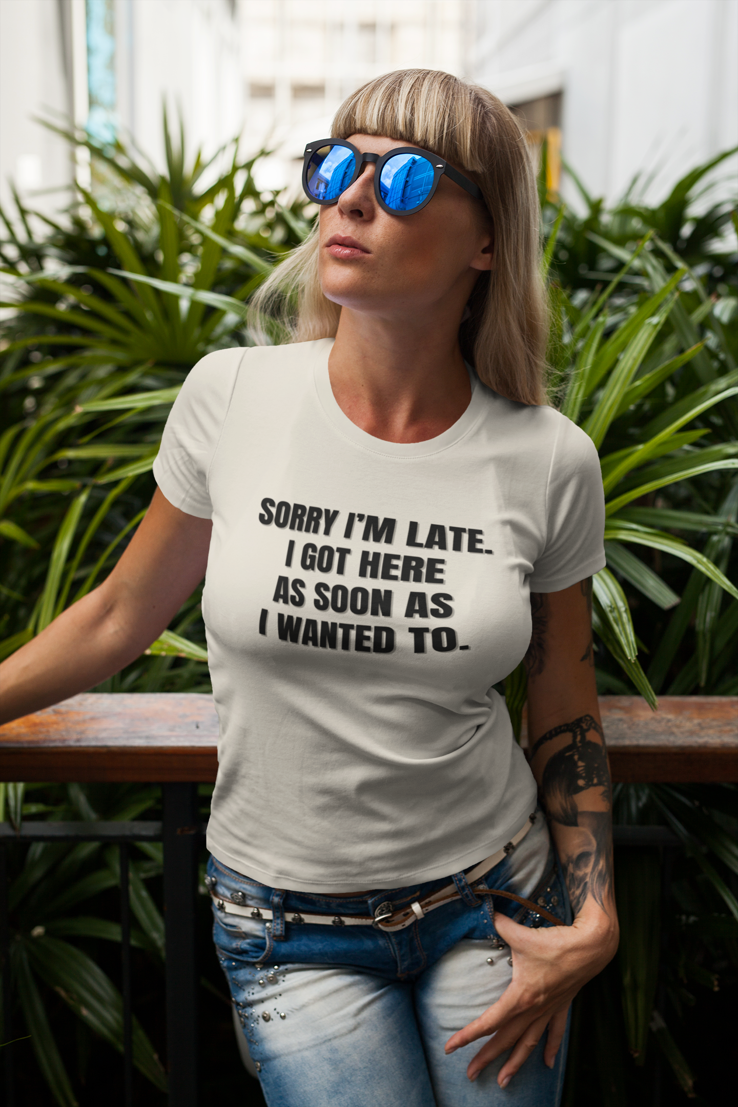 "Sorry I'm Late. I Got Here As Soon As I Wanted To." - T-shirt (DT)