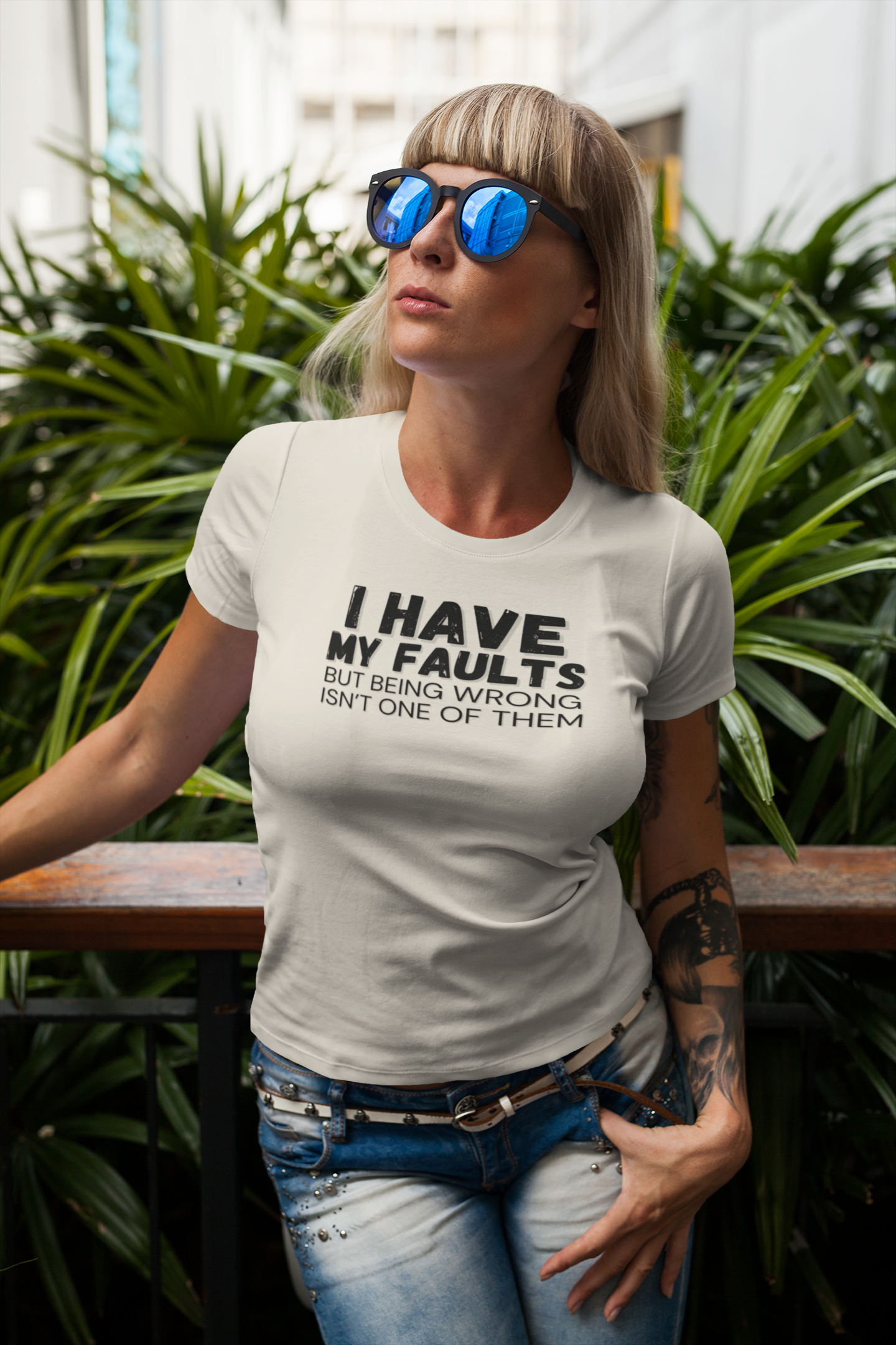 "I have my faults but being wrong isn't one of them" - T-Shirt (DT)