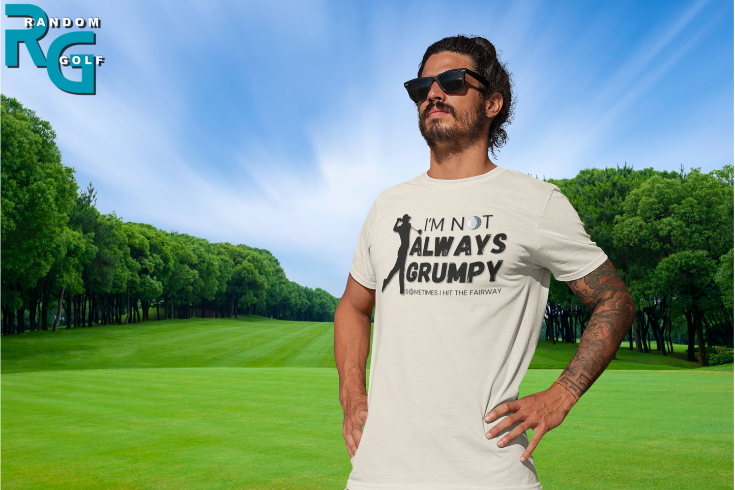 "I'm not always grumpy. Sometimes I hit the fairway" - T-Shirt (DT)
