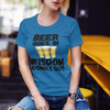 "Beer Goes In. Wisdom Comes Out" - T-Shirt (DT)
