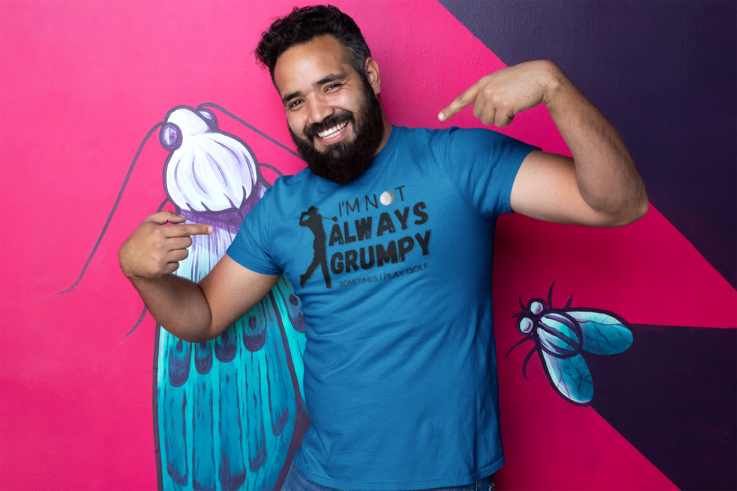 "I'm not always grumpy. Sometimes I play Golf" - T-Shirt (DT)