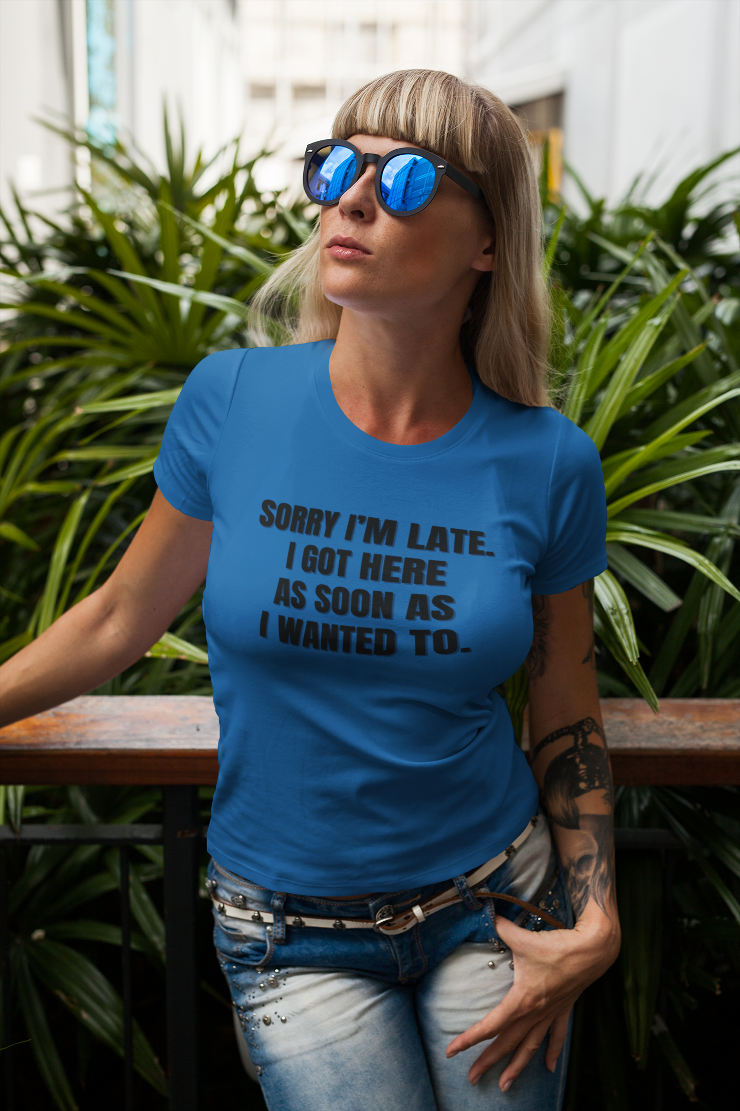 "Sorry I'm Late. I Got Here As Soon As I Wanted To." - T-shirt (DT)