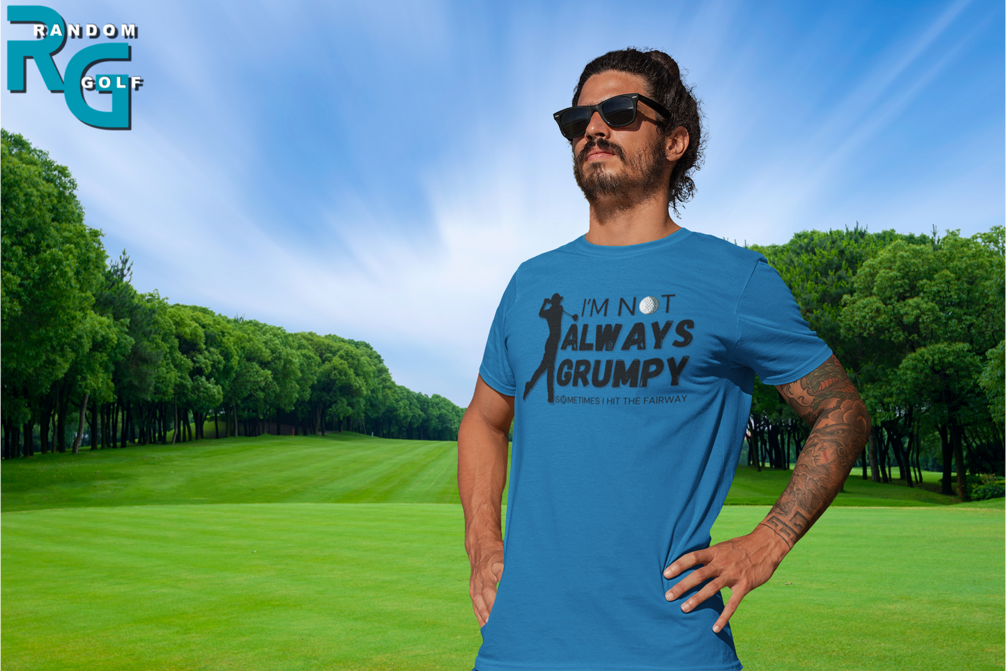 "I'm not always grumpy. Sometimes I hit the fairway" - T-Shirt (DT)