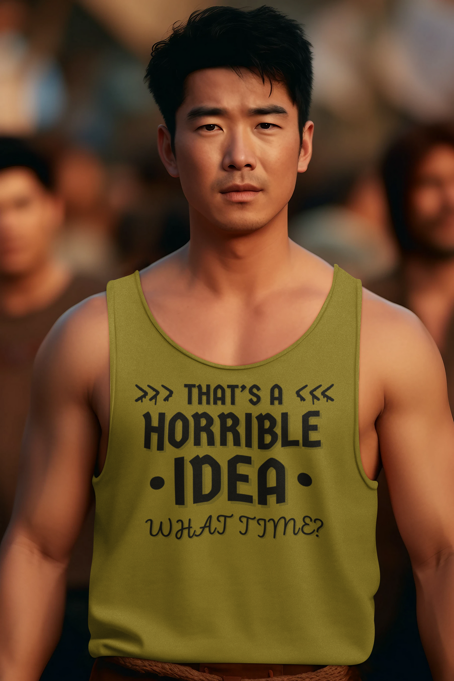 "That's a Horrible Idea. What Time?" - Tank Top - (DT)