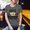 "Beer Goes In. Wisdom Comes Out" - T-Shirt (DT)