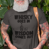 "Whisky Goes In. Wisdom Comes Out" - T-Shirt (DT)