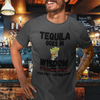 "Tequila Goes In. Wisdom Comes Out/ Has Left The Building" - T-Shirt (DT)