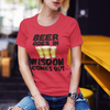 "Beer Goes In. Wisdom Comes Out" - T-Shirt (DT)