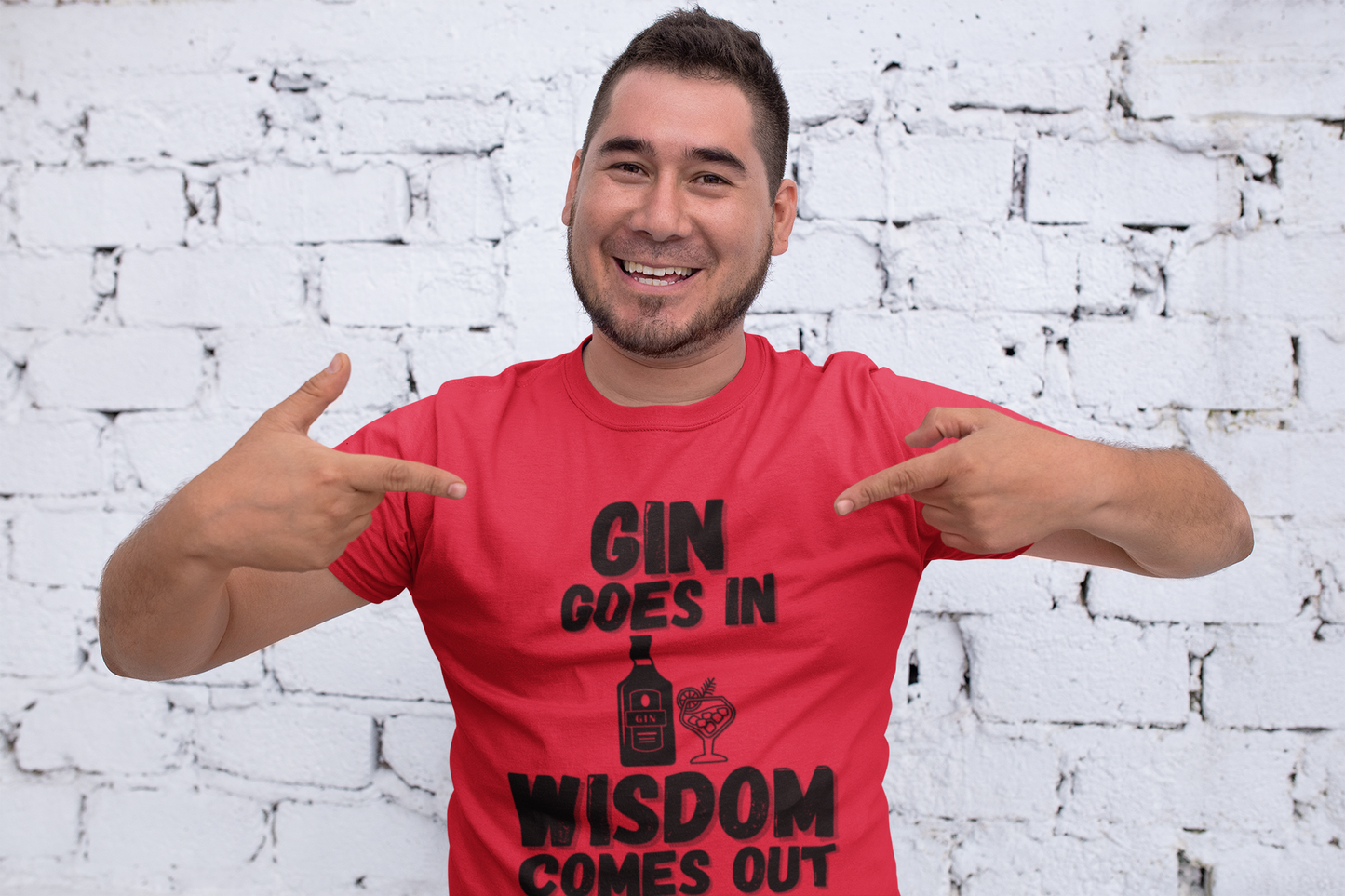 "Gin Goes In. Wisdom Comes Out" - T-Shirt (DT)