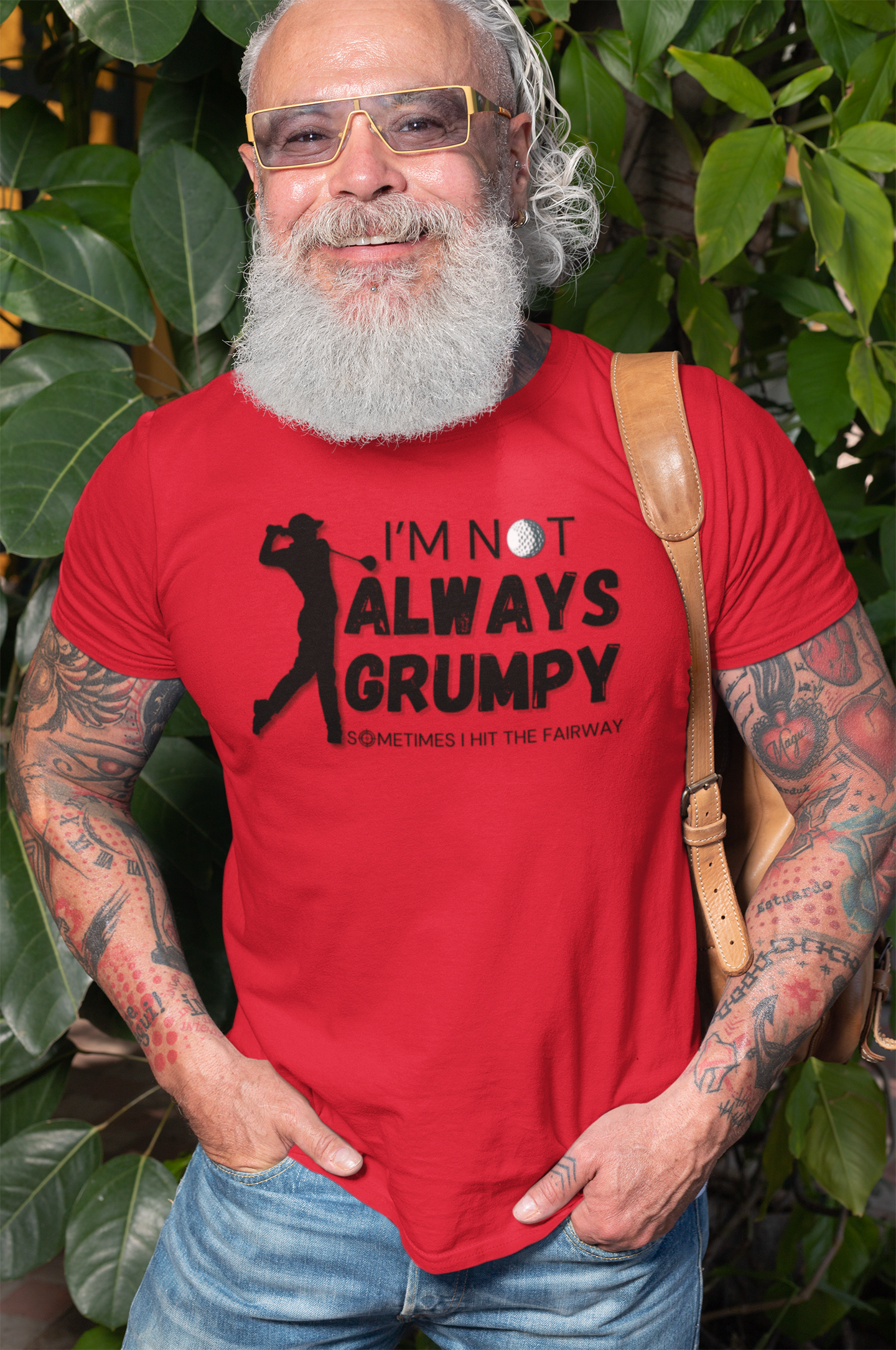"I'm not always grumpy. Sometimes I hit the fairway" - T-Shirt (DT)
