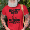"Whisky Goes In. Wisdom Comes Out" - T-Shirt (DT)