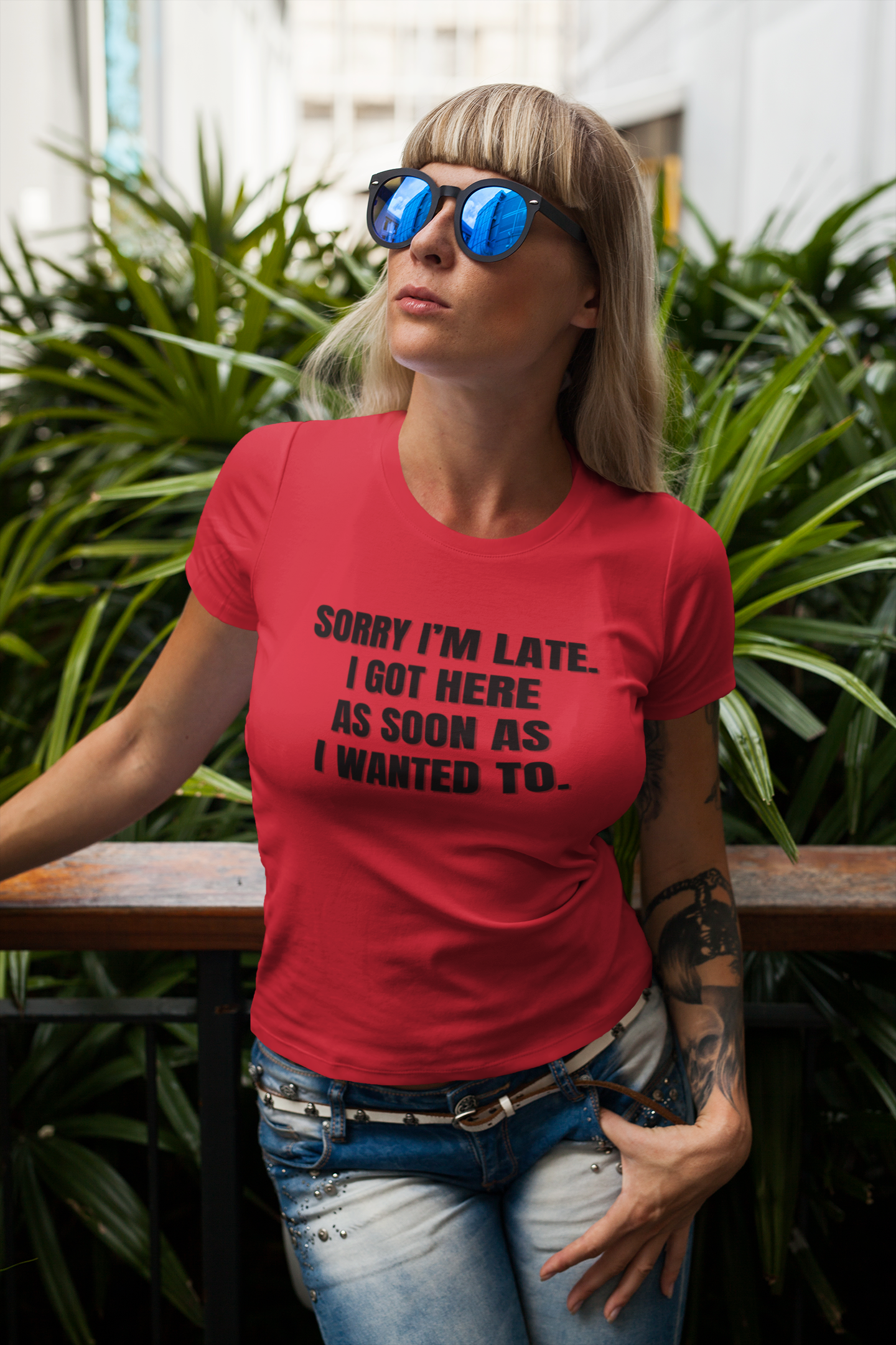 "Sorry I'm Late. I Got Here As Soon As I Wanted To." - T-shirt (DT)