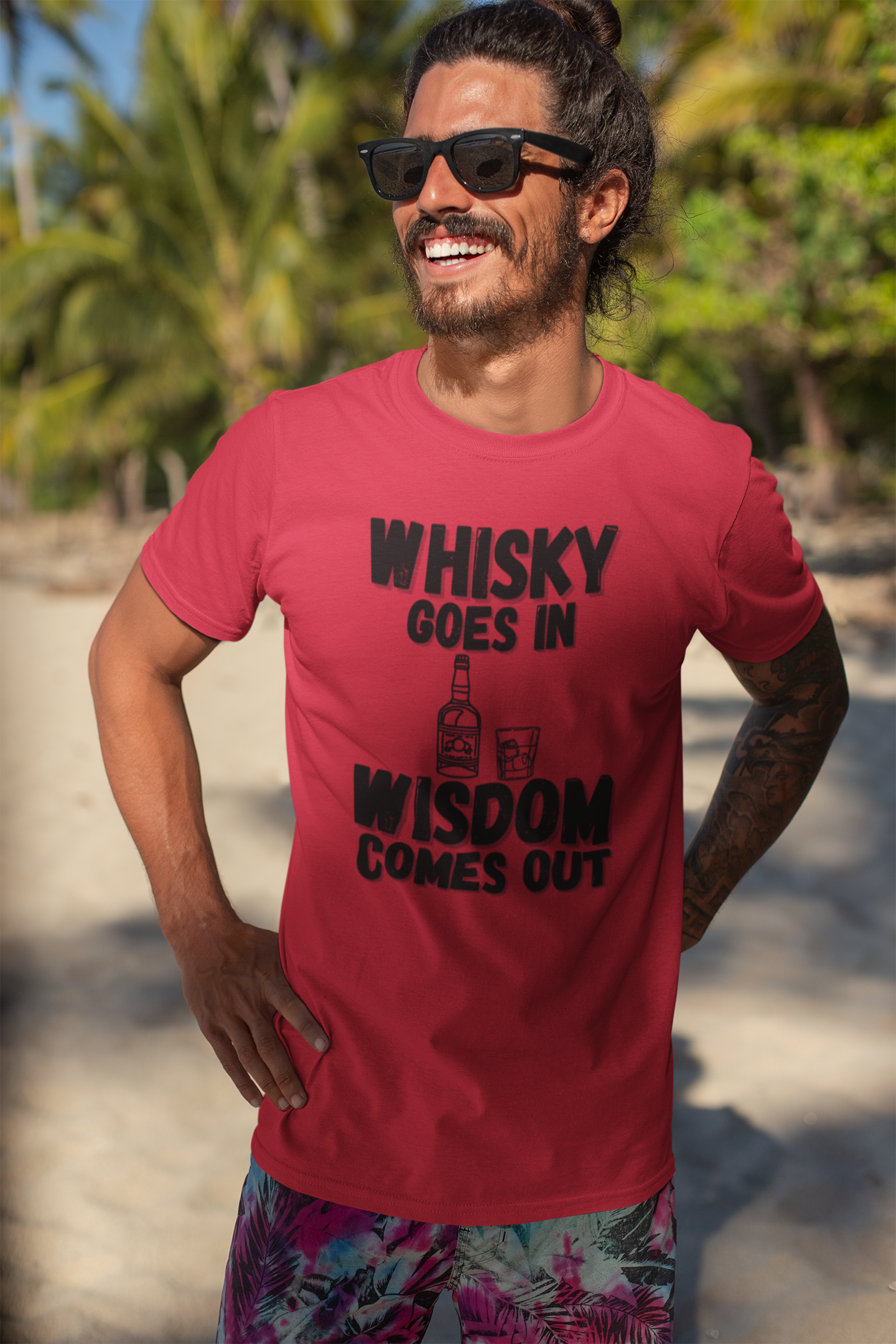 "Whisky Goes In. Wisdom Comes Out" - T-Shirt (DT)