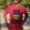 "Beer Goes In. Wisdom Comes Out" - T-Shirt (DT)