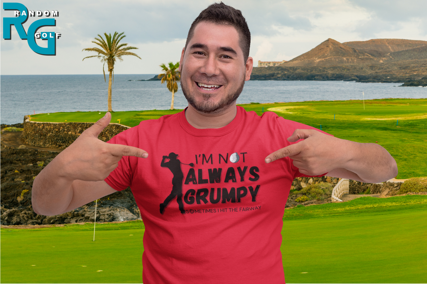 "I'm not always grumpy. Sometimes I hit the fairway" - T-Shirt (DT)