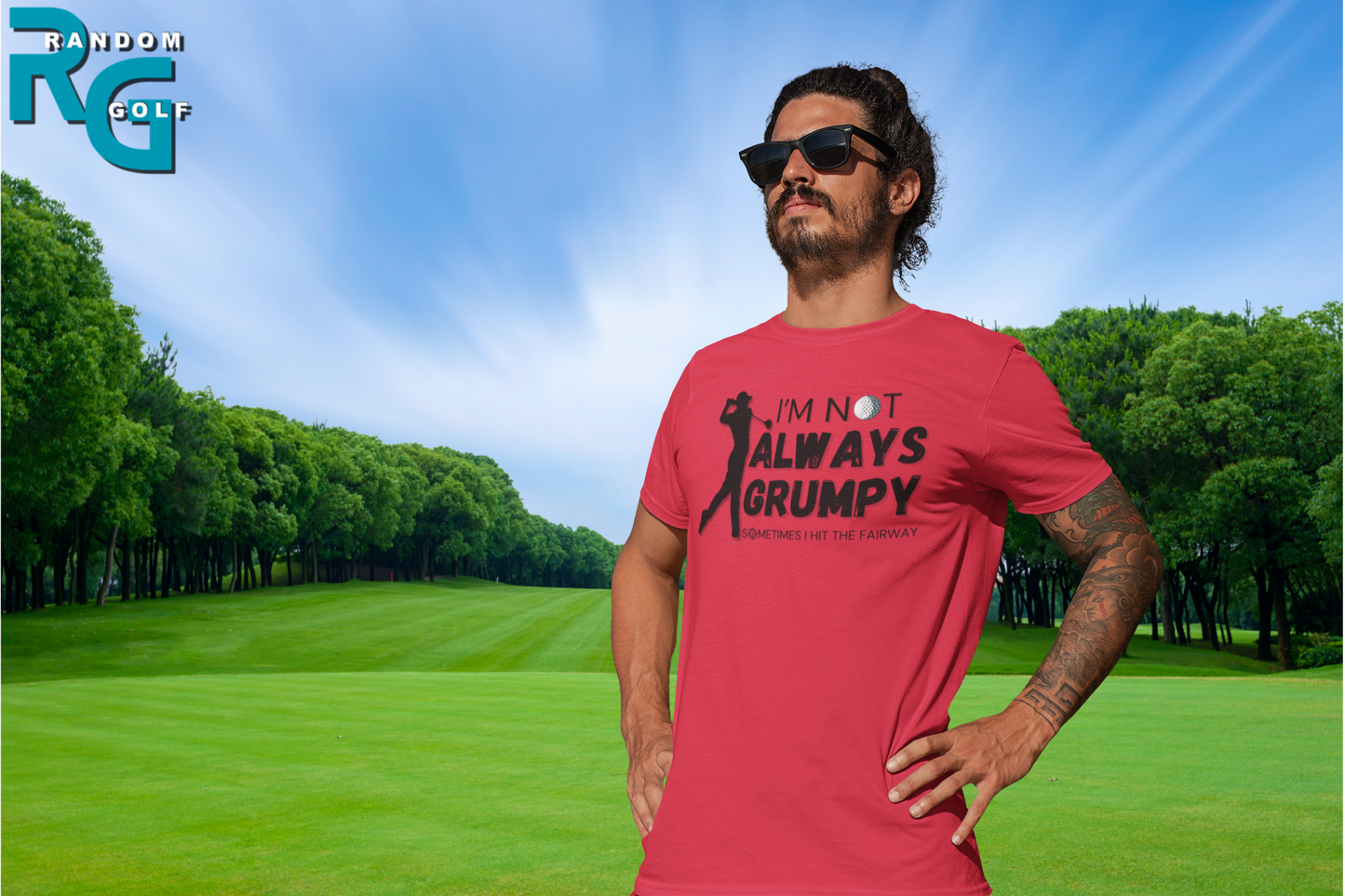 "I'm not always grumpy. Sometimes I hit the fairway" - T-Shirt (DT)