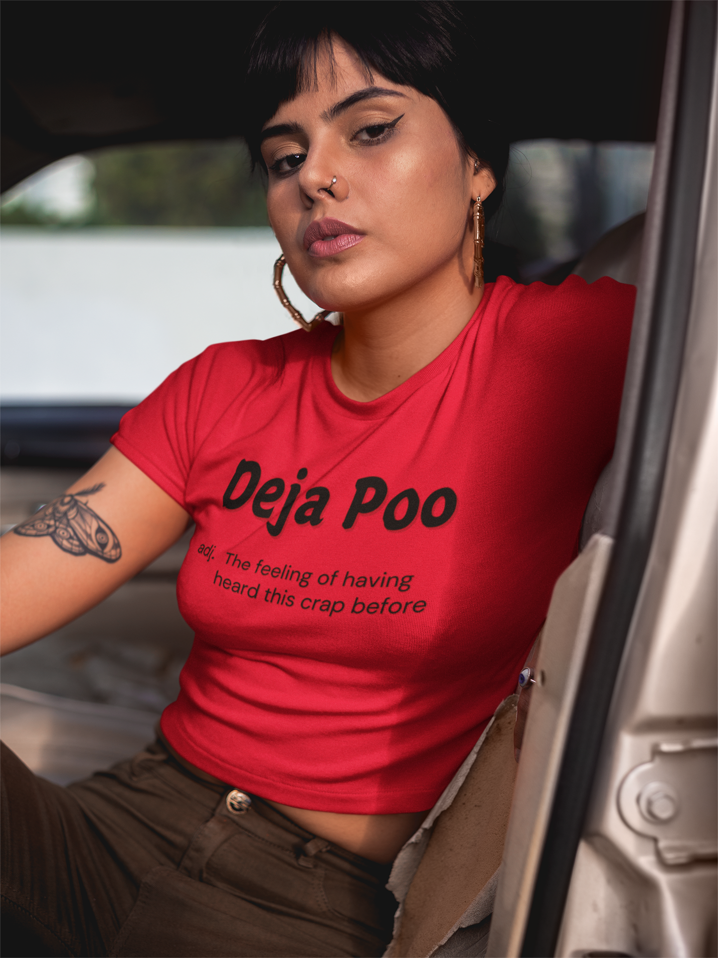 "Deja Poo - the feeling of having heard this crap before" - T-Shirt (DT)