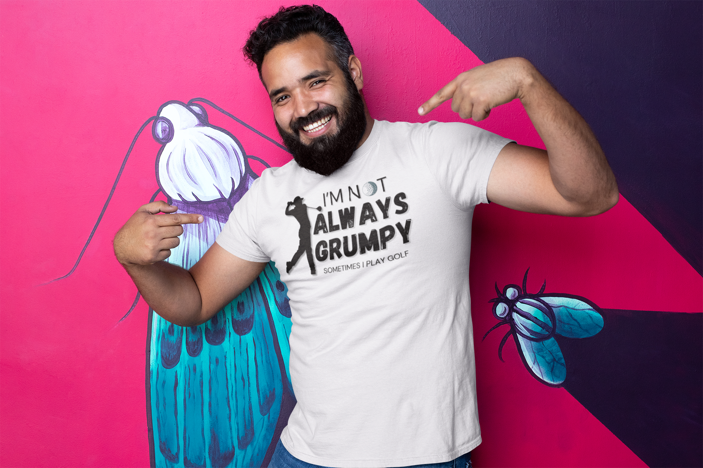 "I'm not always grumpy. Sometimes I play Golf" - T-Shirt (DT)