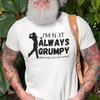 "I'm not always grumpy. Sometimes I hit the fairway" - T-Shirt (DT)