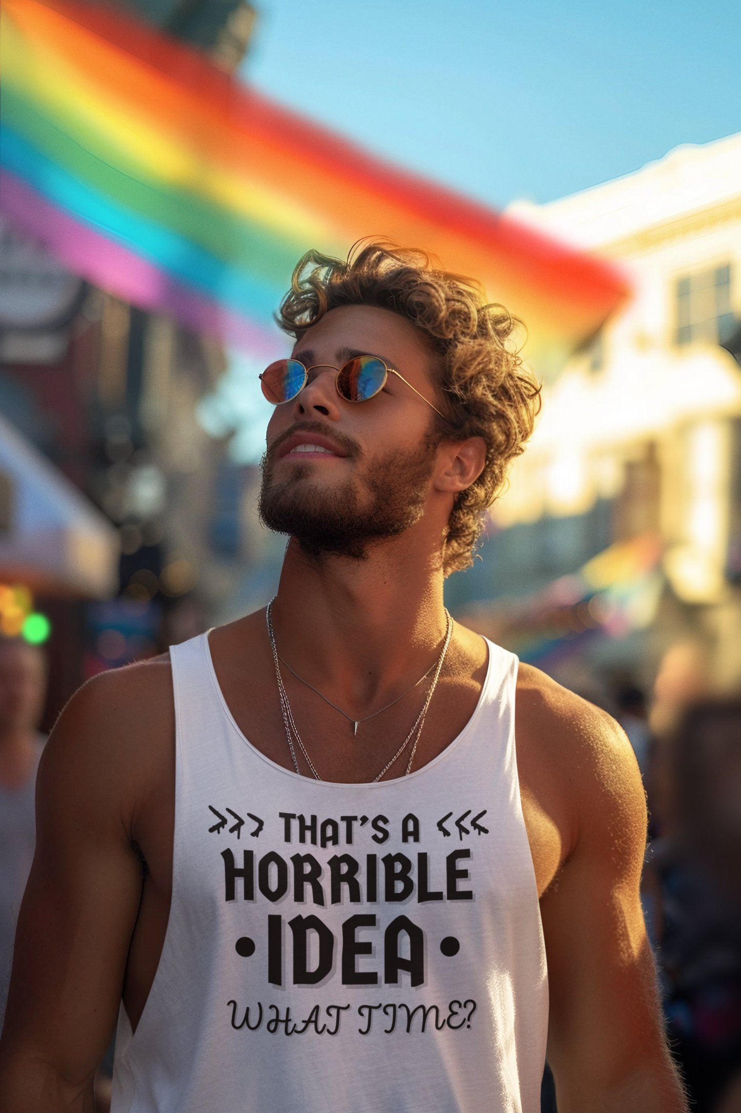 "That's a Horrible Idea. What Time?" - Tank Top - (DT)