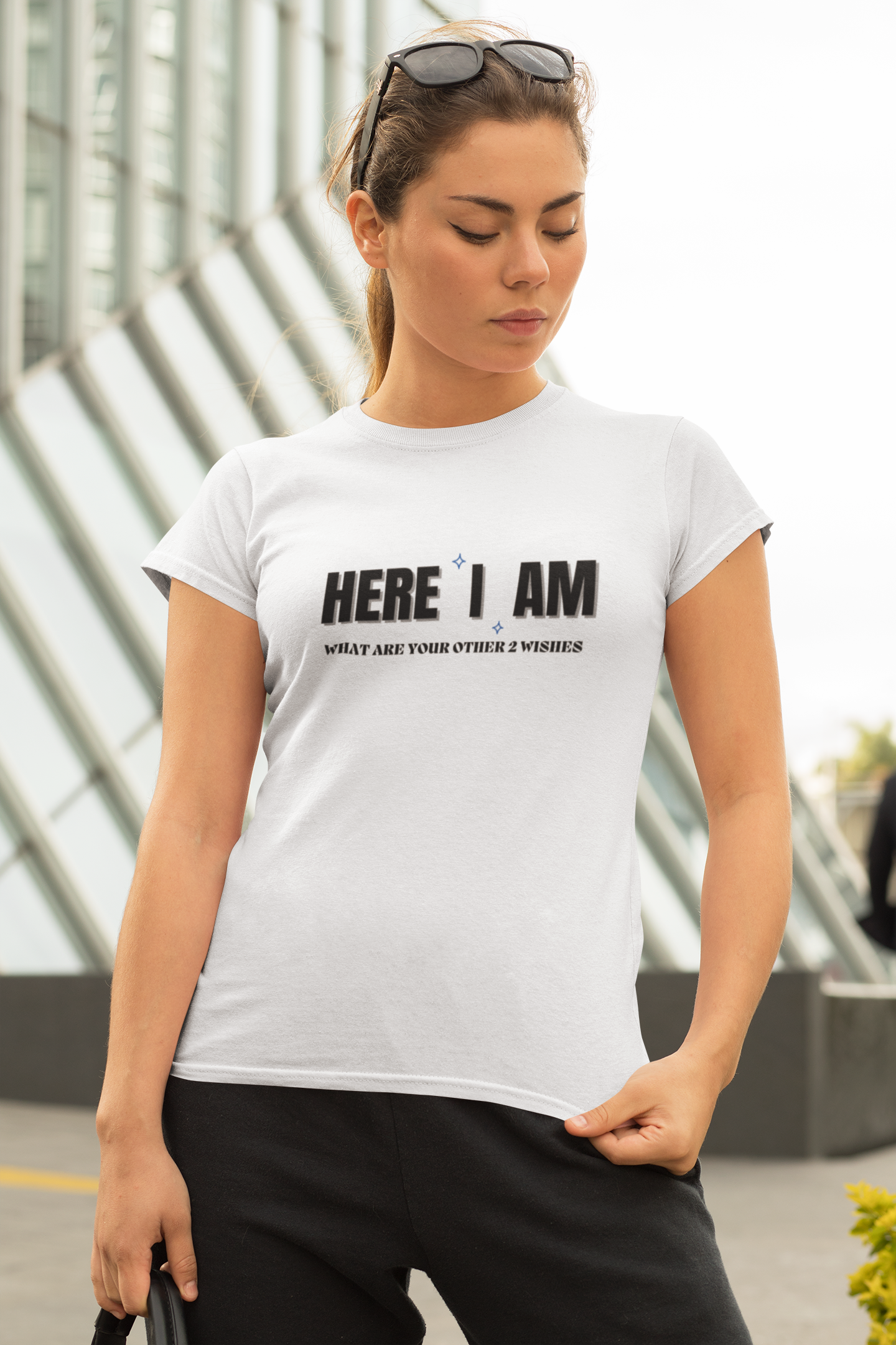 "Here I Am. What are your other 2 wishes" - T-Shirt (DT)