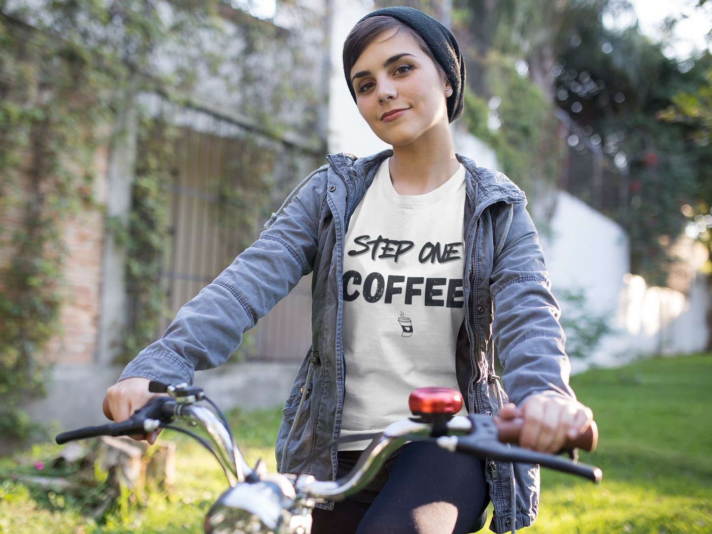 "Step One. COFFEE." - T-Shirt (DT)