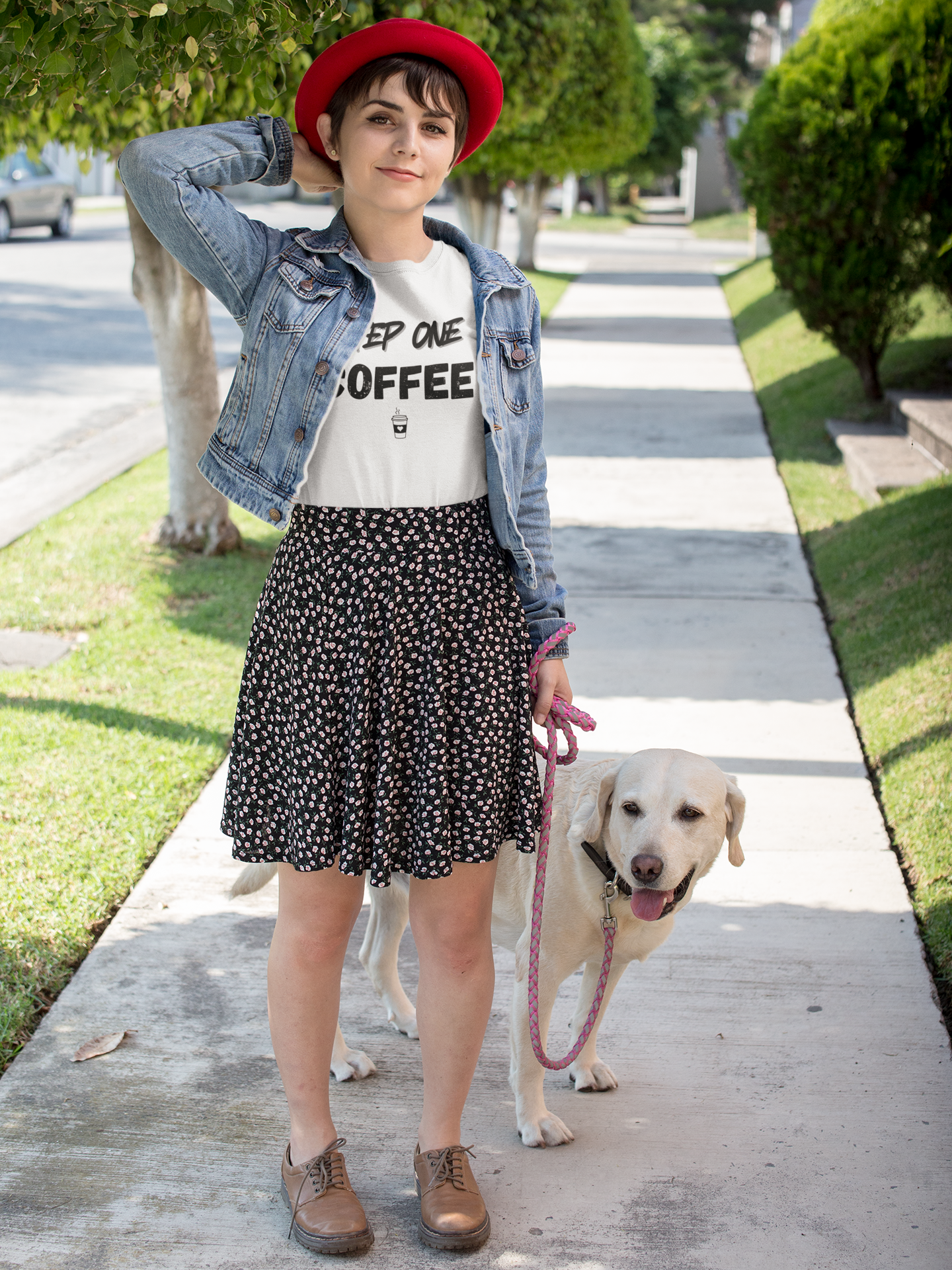 "Step One. COFFEE." - T-Shirt (DT)