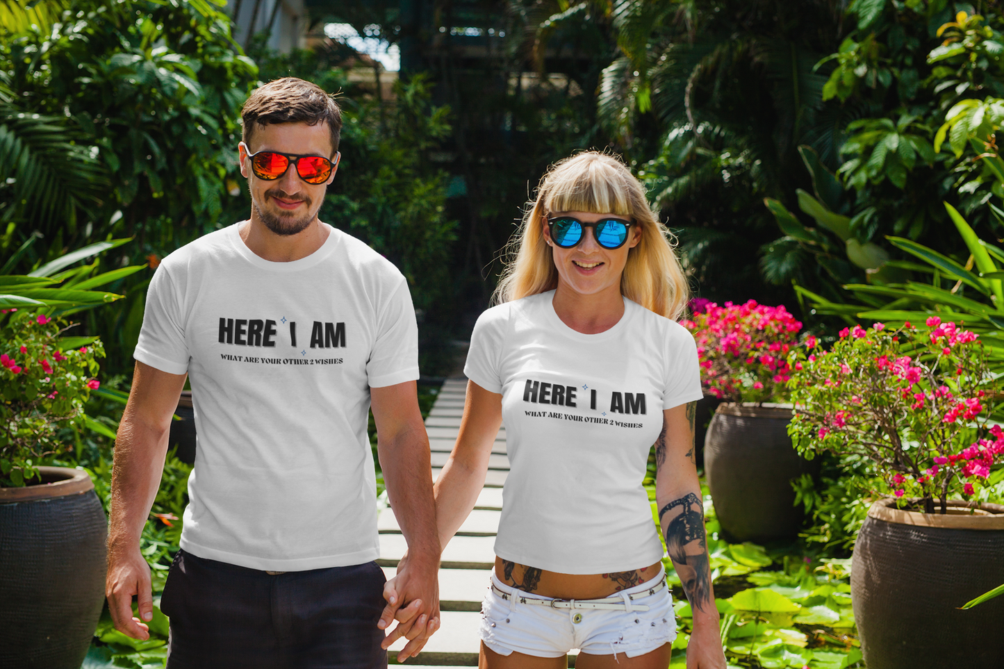"Here I Am. What are your other 2 wishes" - T-Shirt (DT)