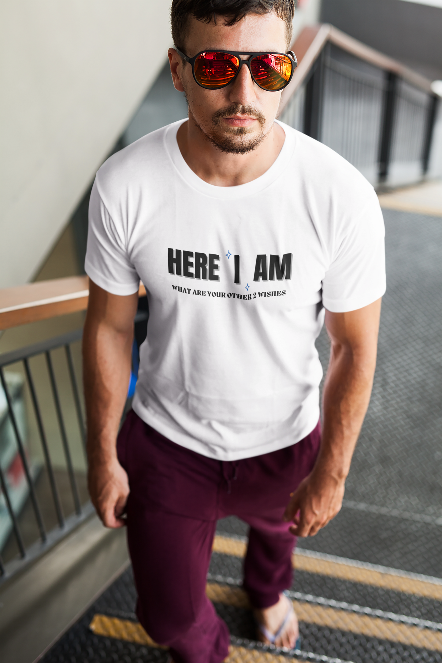 "Here I Am. What are your other 2 wishes" - T-Shirt (DT)