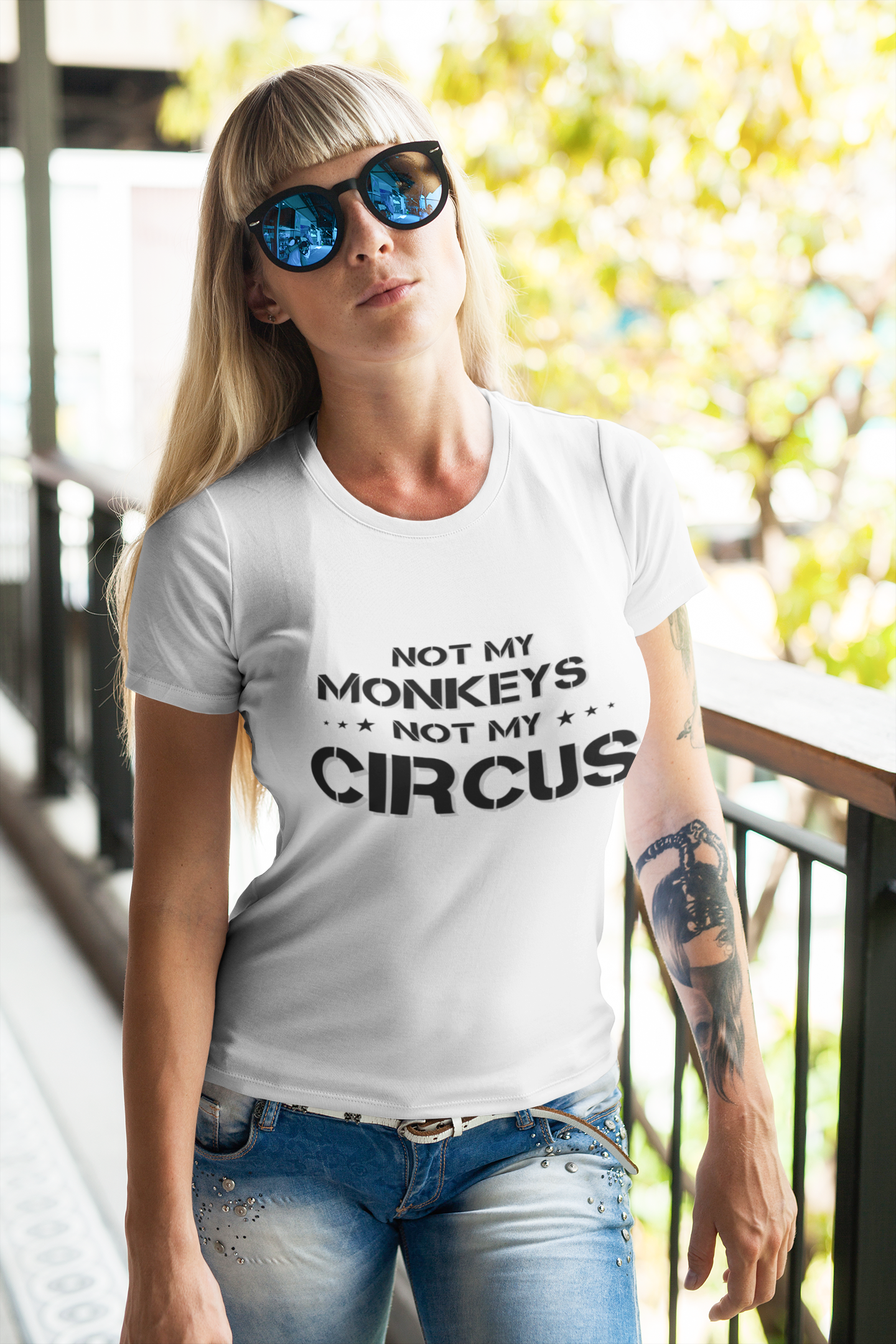 "Not My Monkeys. Not My Circus" - T-Shirt (DT)