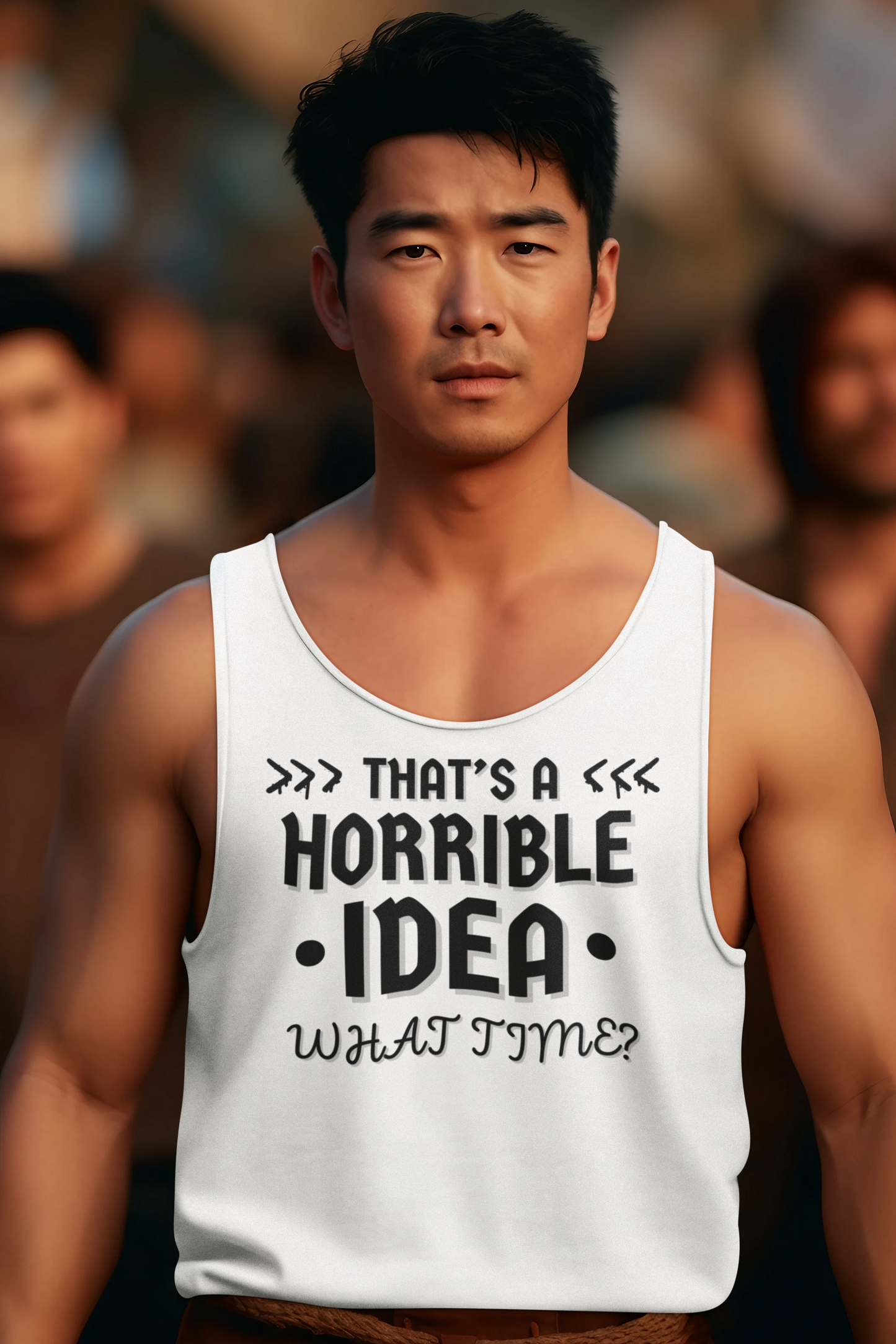 "That's a Horrible Idea. What Time?" - Tank Top - (DT)