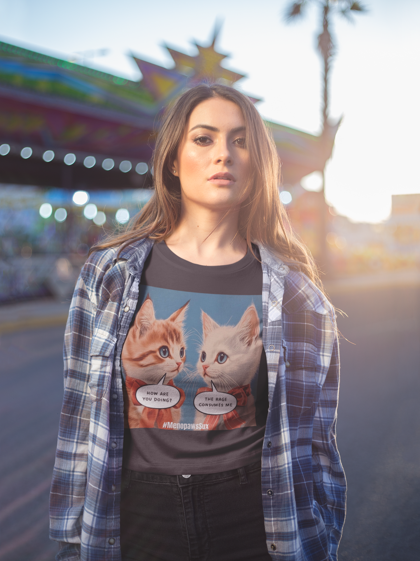 "Menopaws Sux" - T-Shirt