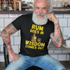"Rum Goes In. Wisdom Comes Out" - T-Shirt (GT)