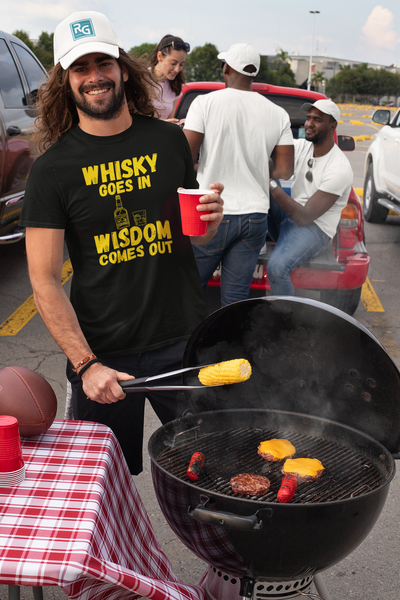 "Whisky Goes In. Wisdom Comes Out" - T-Shirt (GT)