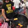 "Beer Goes In. Wisdom Comes Out" - T-shrt (GT)