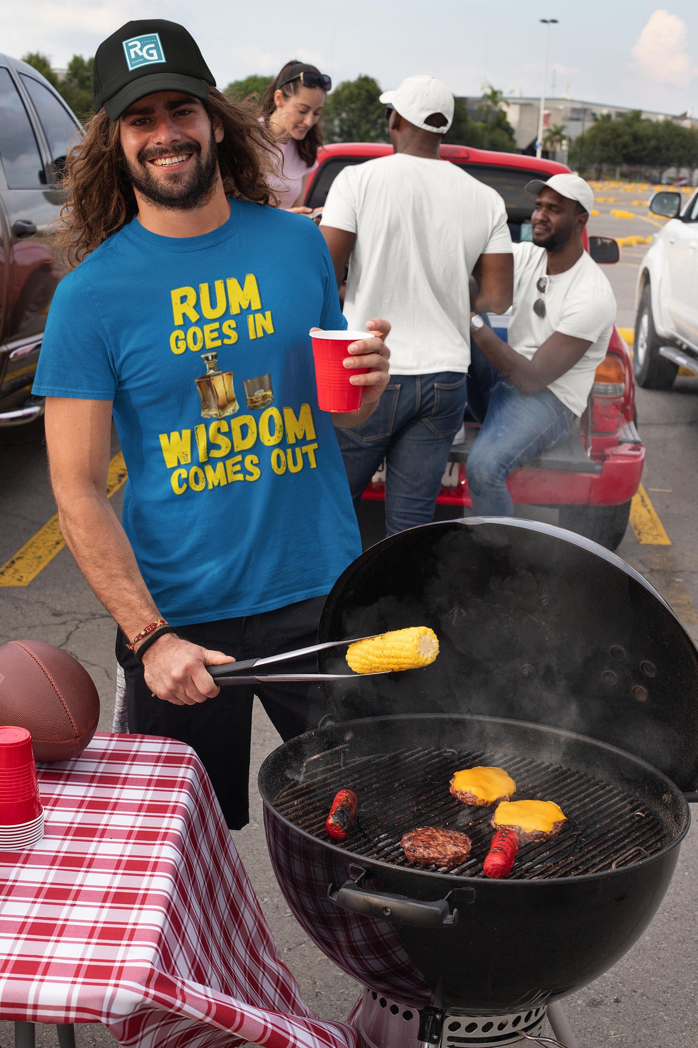"Rum Goes In. Wisdom Comes Out" - T-Shirt (GT)